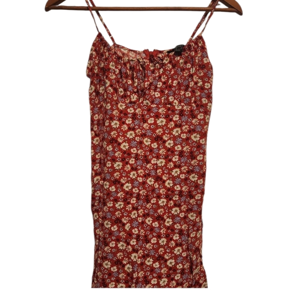 Forever 21 Red Floral Mini Dress Womens‎ XS Girlhoodcore